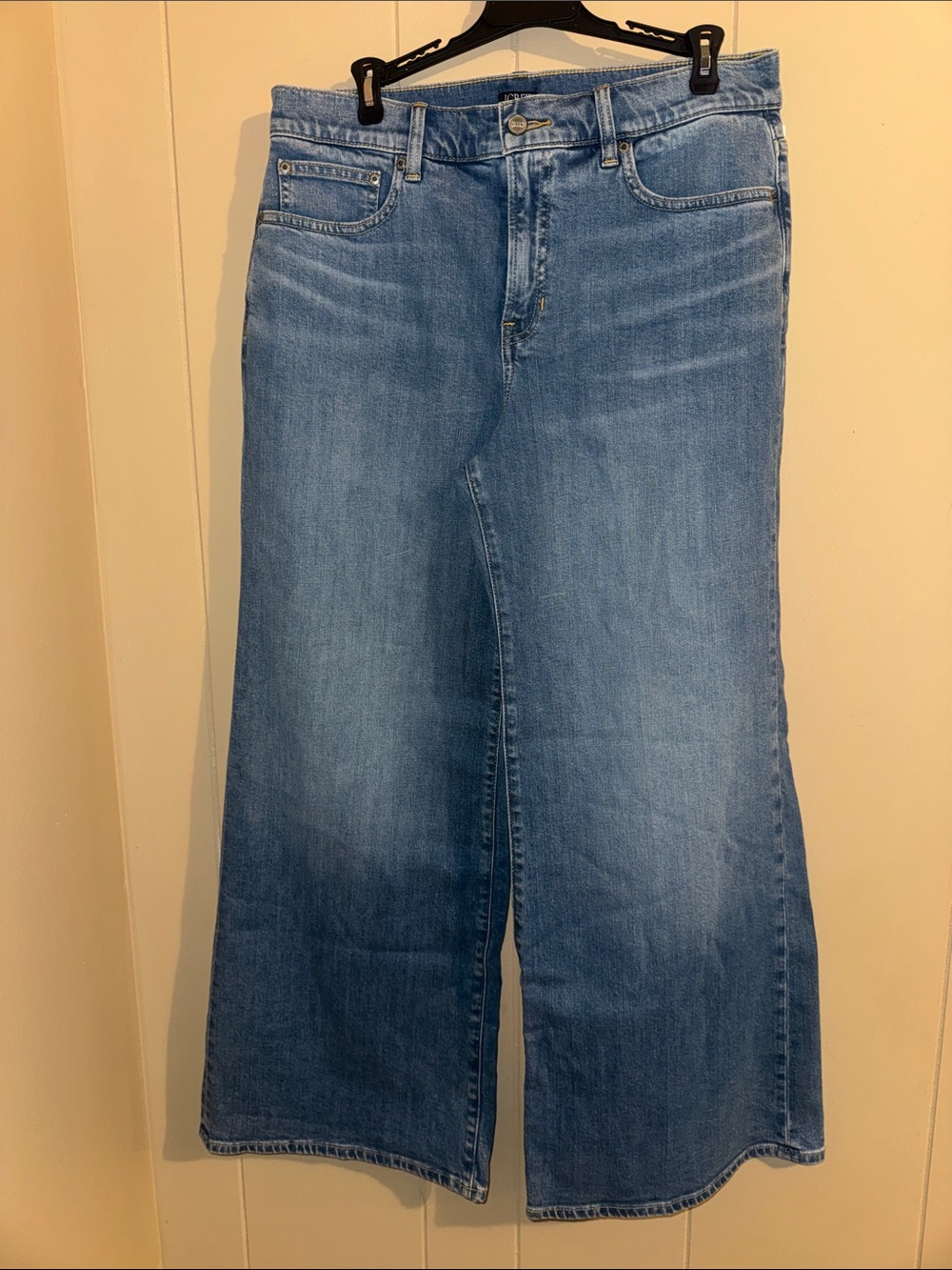 J Crew Women’s Wide-Leg Blue Denim Jeans Size 31P